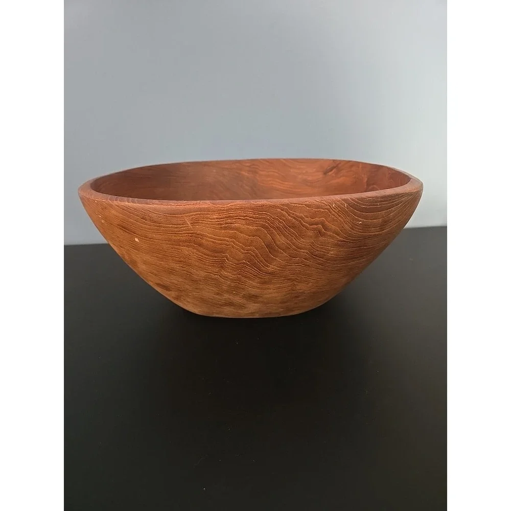 Vintage Goodwood Genuine‎ Teak Wood Salad Bowl  Utensils Set Of  7 Thailand
